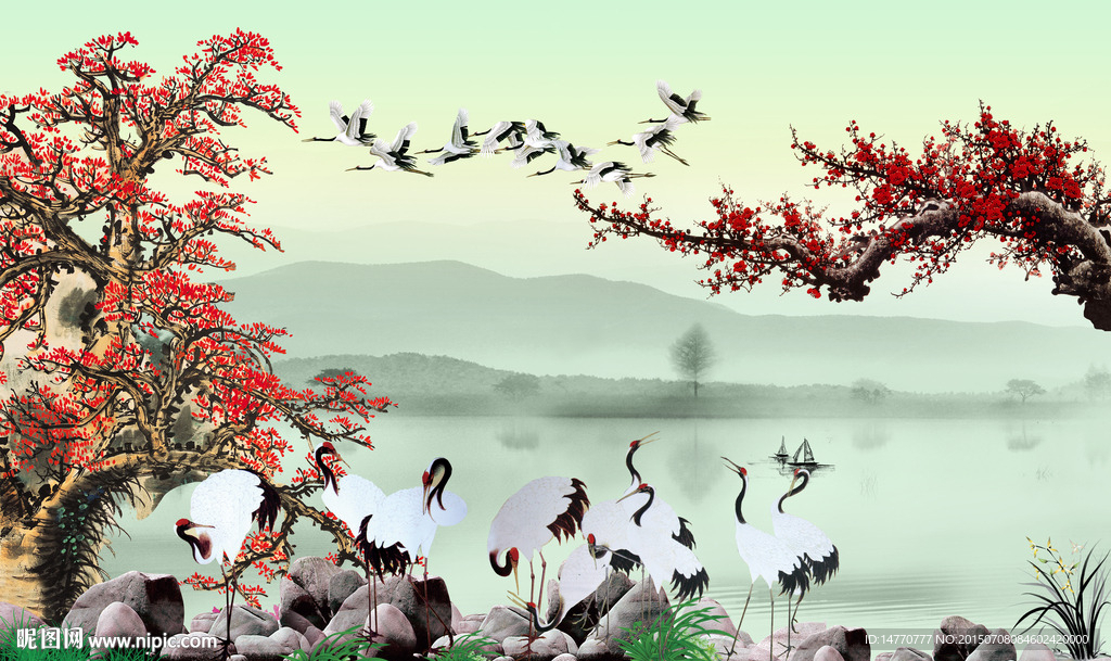 梅花装饰画