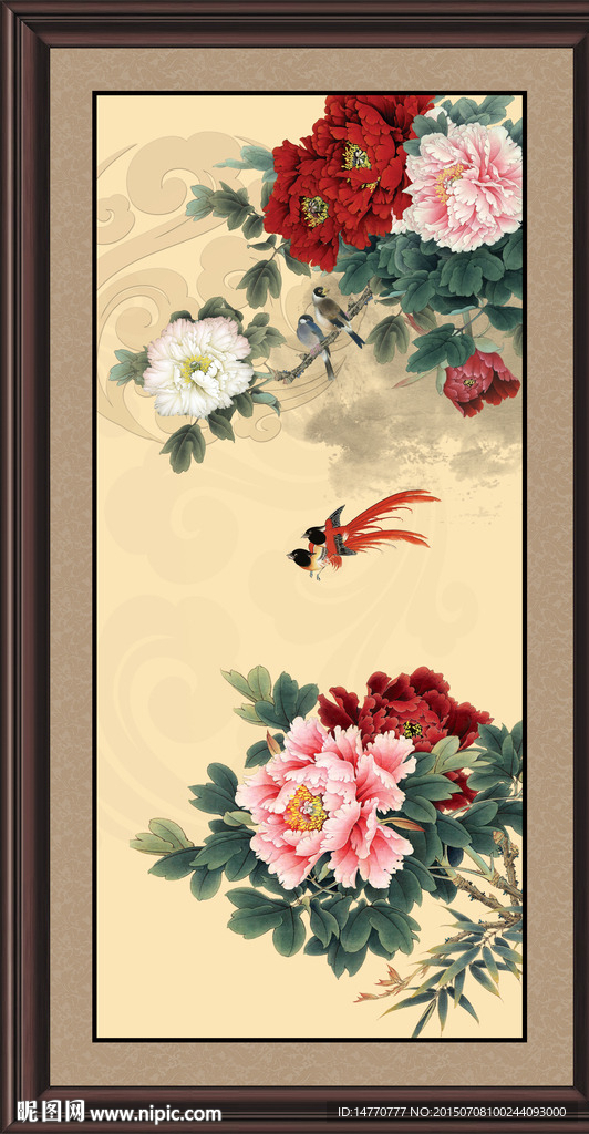 花开富贵牡丹图
