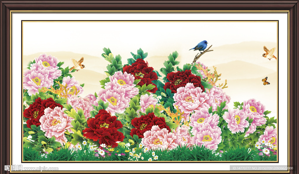 花开富贵牡丹图