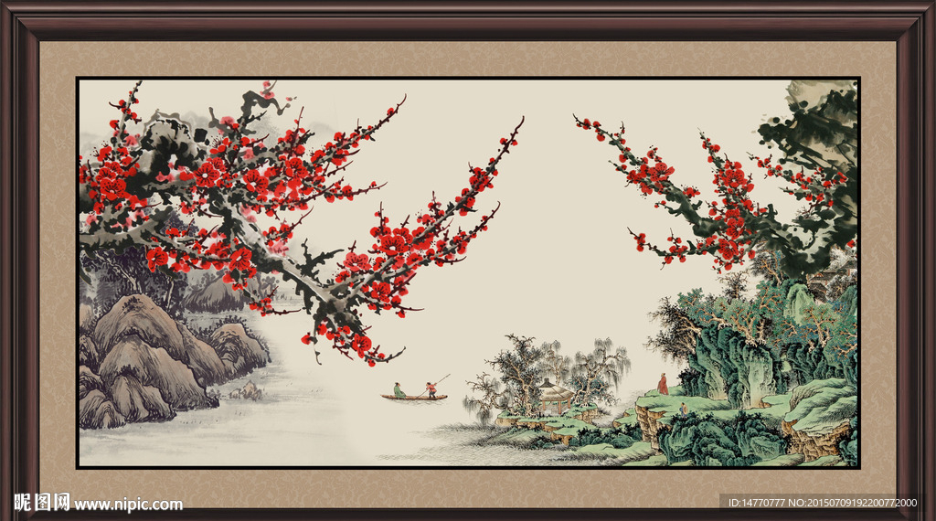 国画梅花
