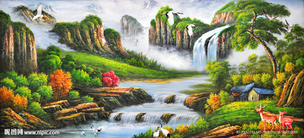 大型油画壁画