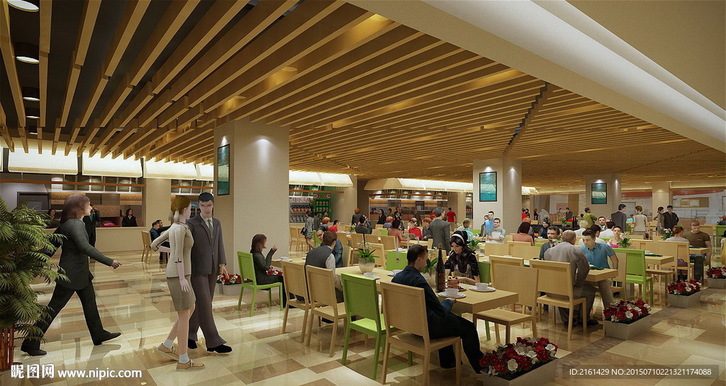 商场餐厅小吃城动画