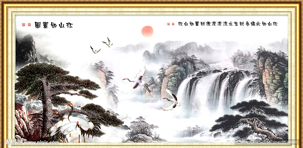 巨幅山水画