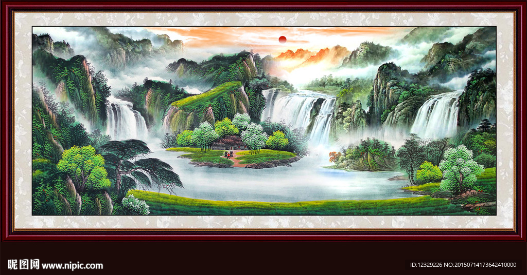 山水画 山水风景