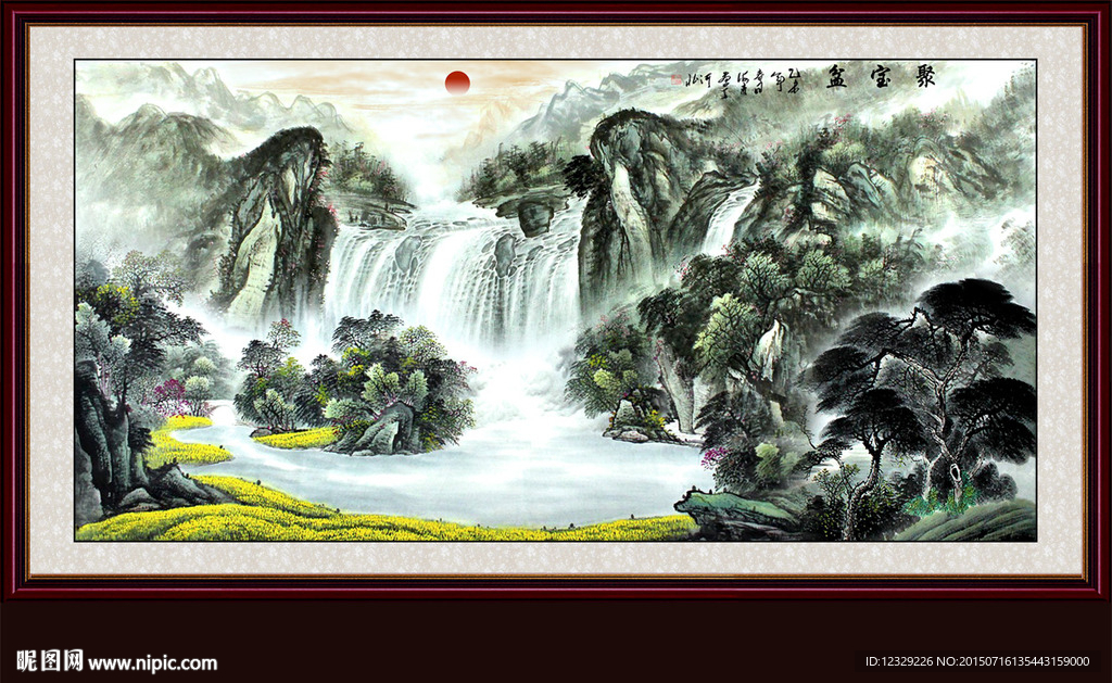 山水画 山水风景