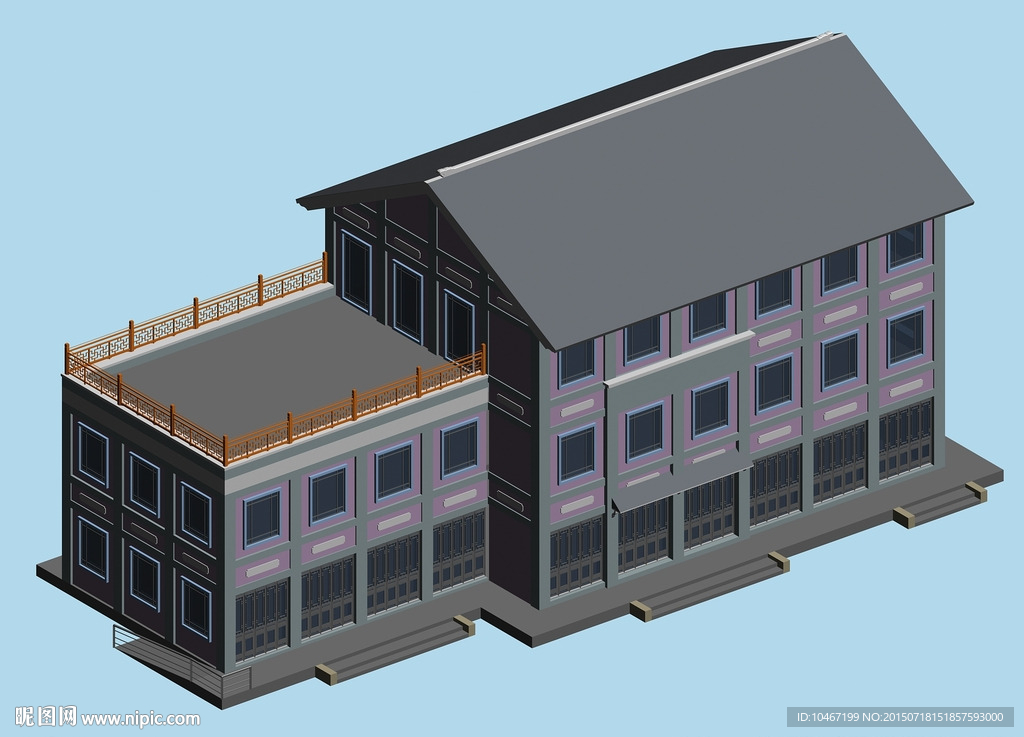 古建 3D 模型