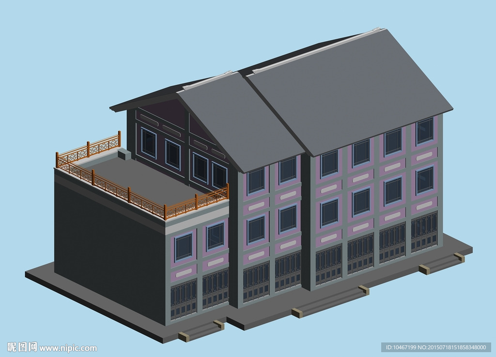 古建 3D 模型