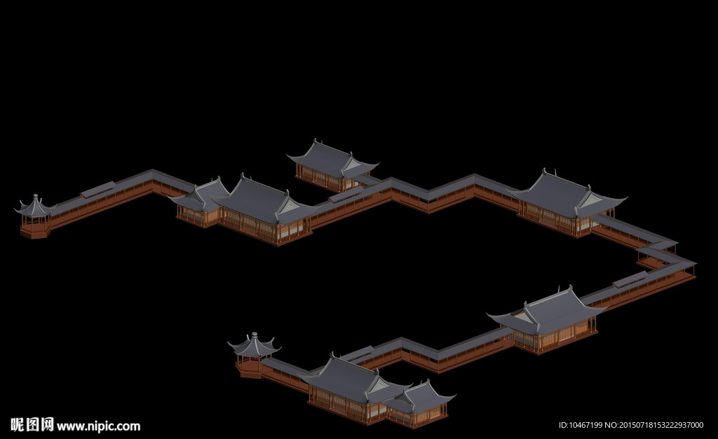 古建 3D 模型