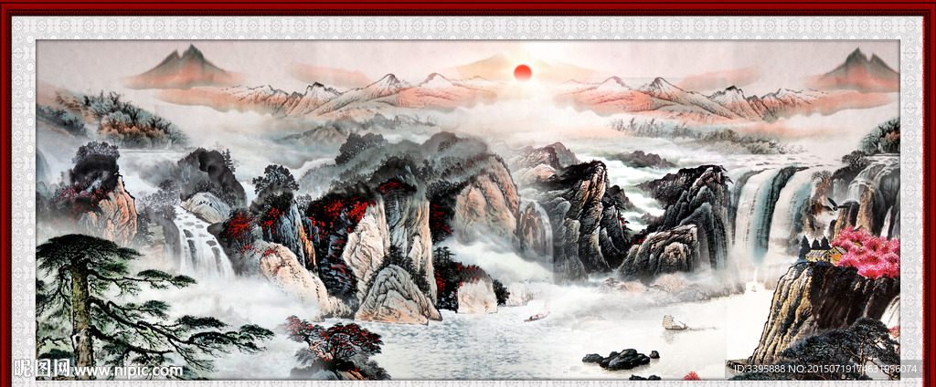 大气山水画 中华河山