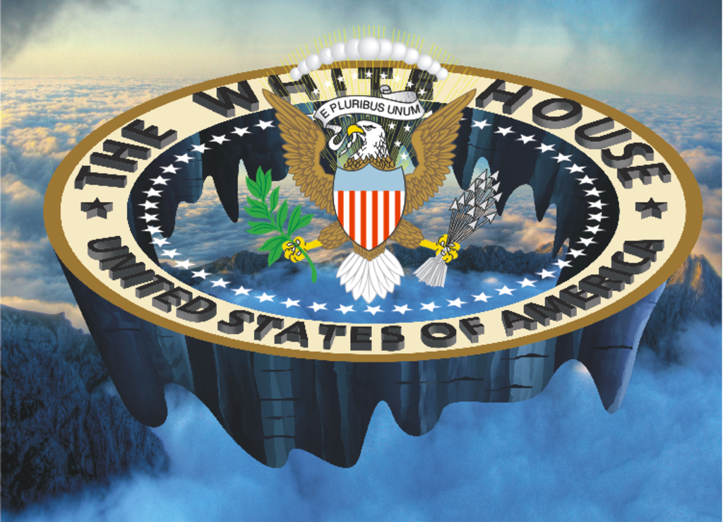 美国白宫标志3D画