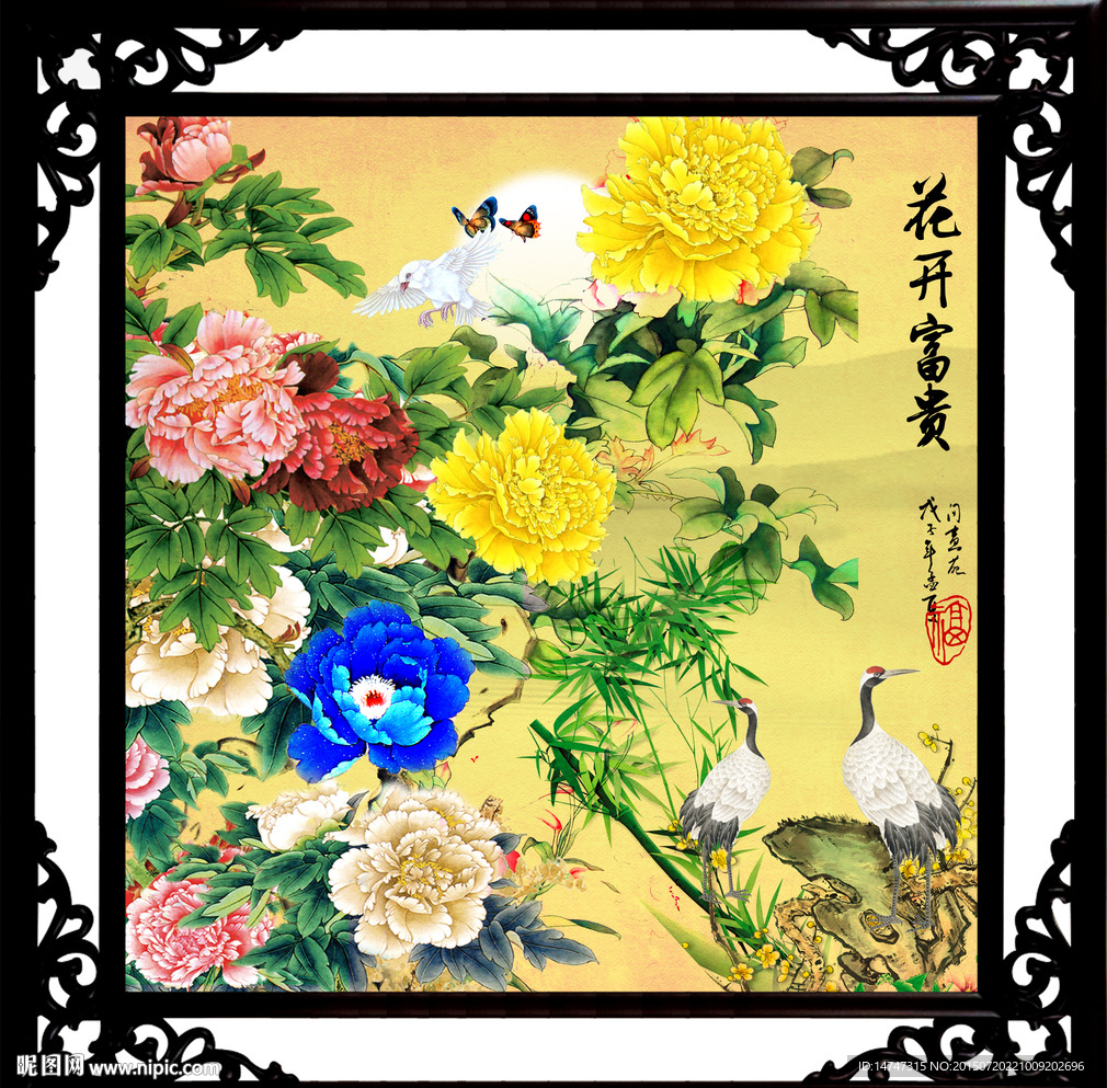 牡丹国画