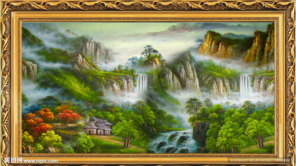 油画山水