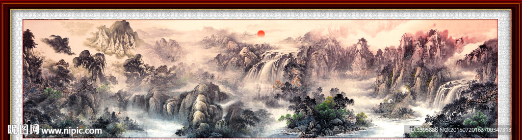 国画长卷 巨幅山水