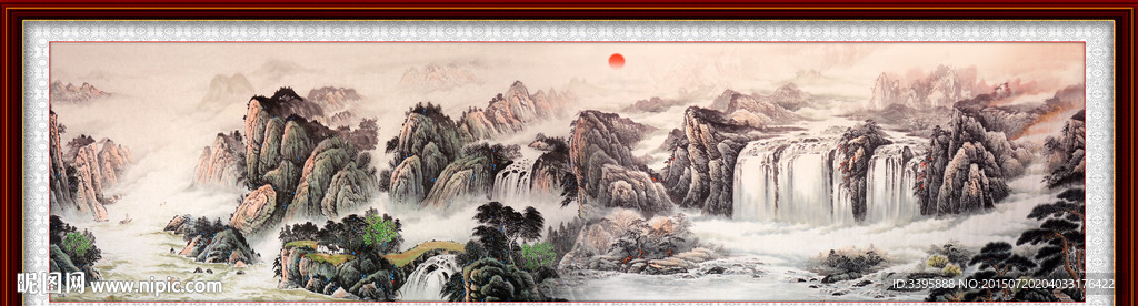 江山如画 长卷画