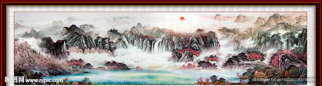 国画风景 大气山水画