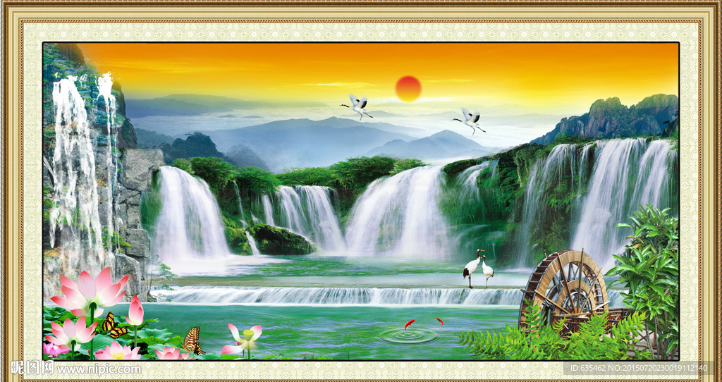 山水画 山水风景