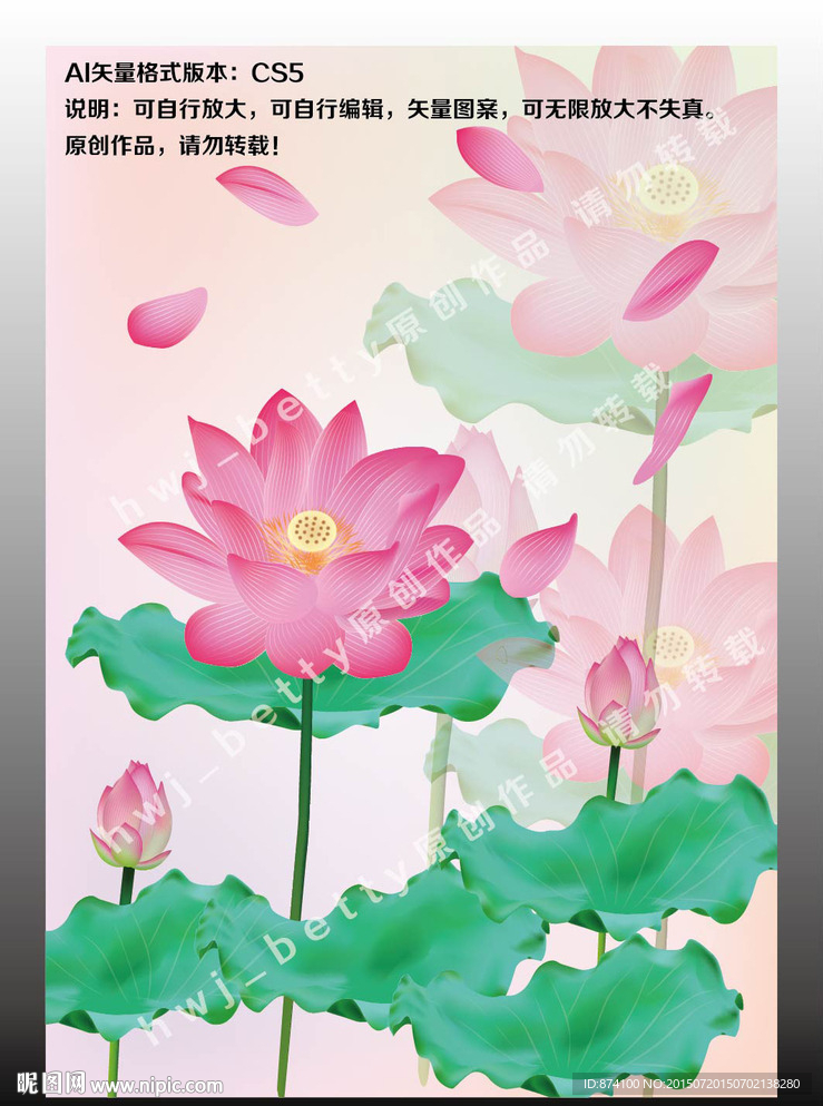 荷花底图