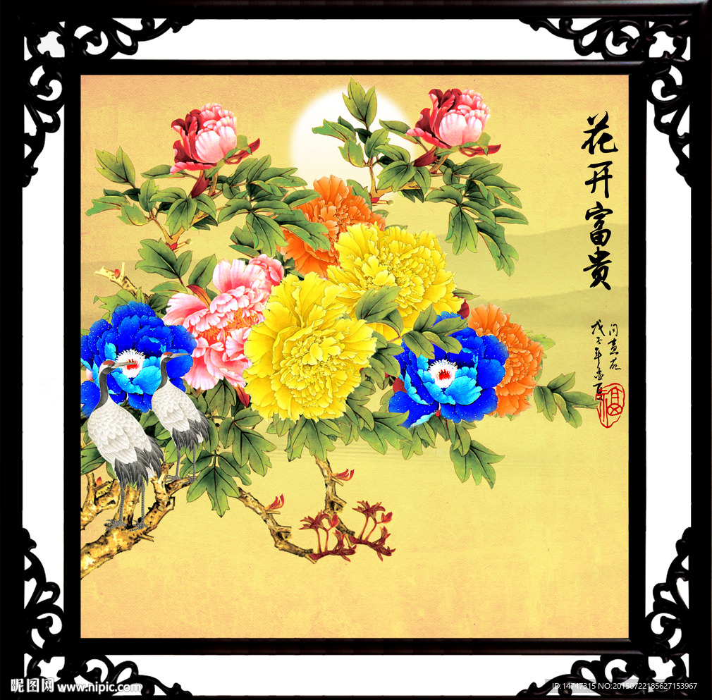 牡丹国画