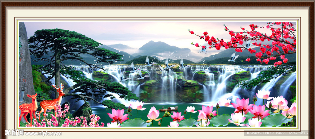 山水画 山水风景