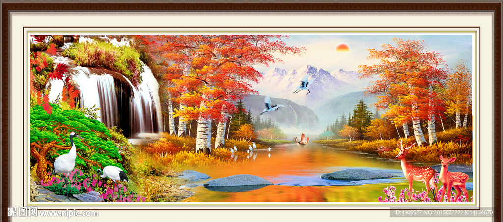 山水画 山水风景