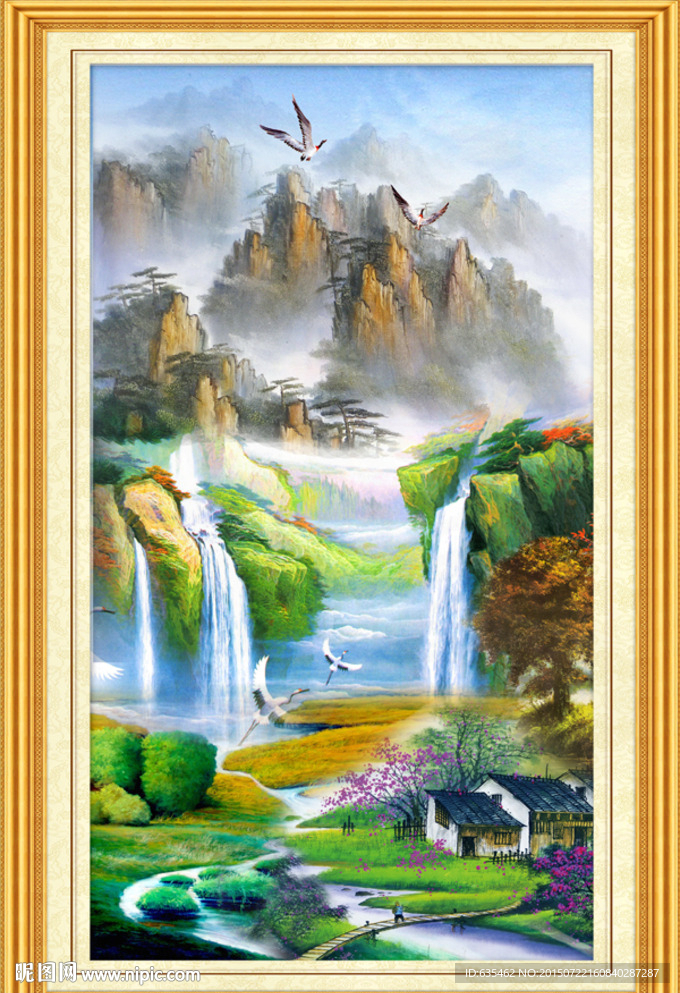 山水画 山水风景