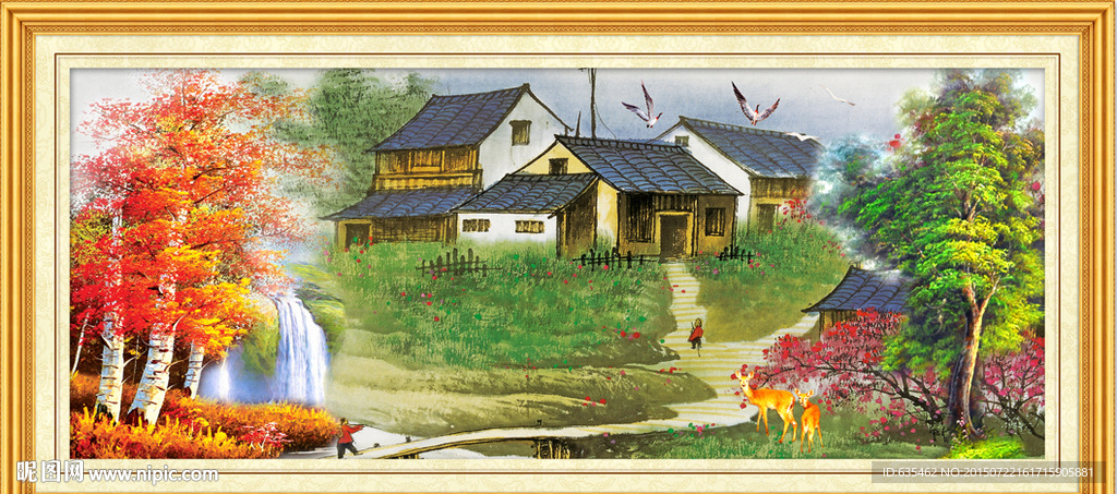 山水油画