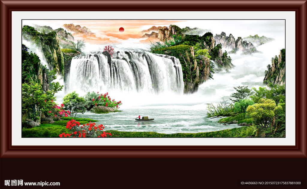 山水画 山水风景