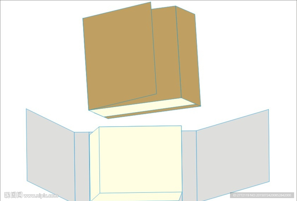 折叠盒子 效果图