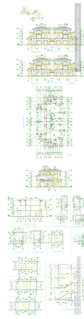 别墅建筑CAD图纸