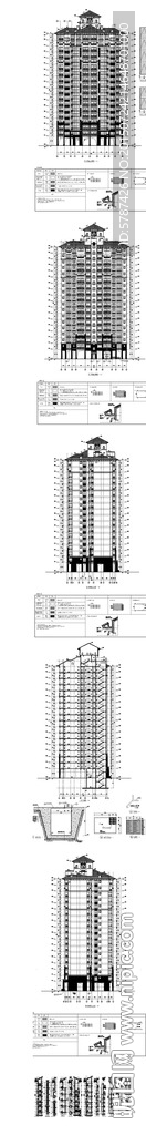 高层楼房建筑CAD图