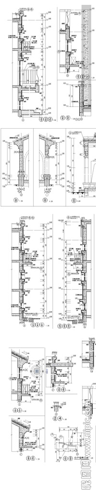 建筑楼层剖面图纸