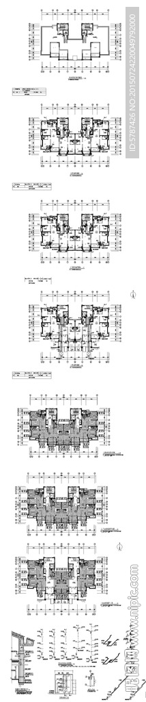 酒店建筑暖通平面图