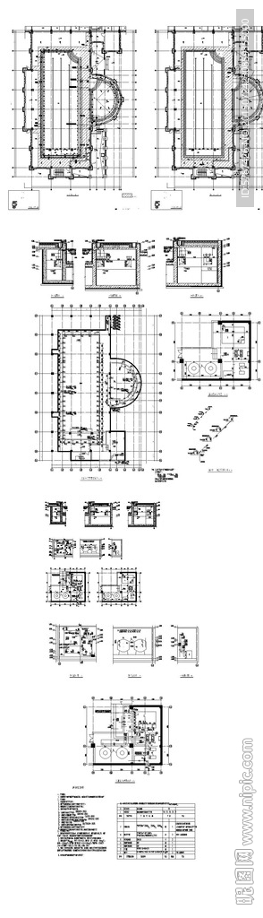 会所泳池施工图