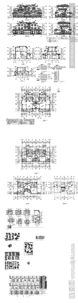 别墅豪宅建筑设计CAD图
