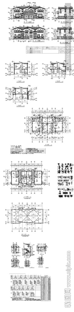 别墅建筑设计CAD图纸