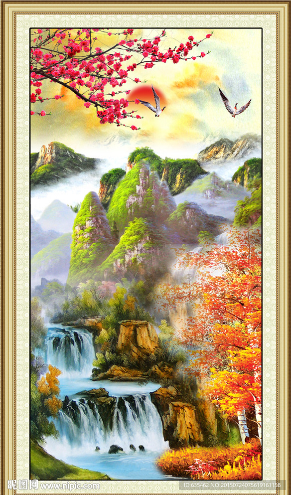 山水油画