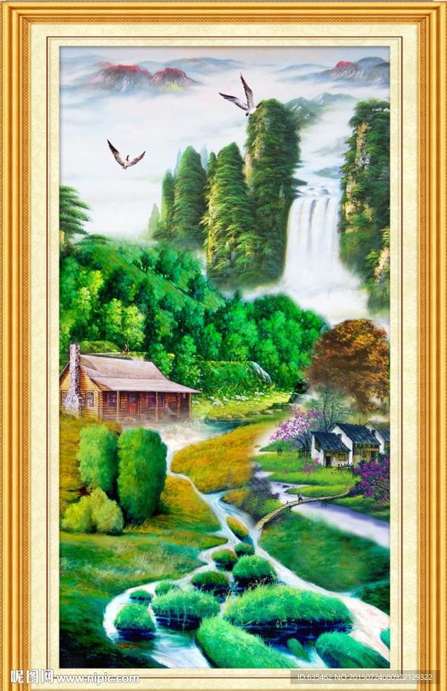 山水油画