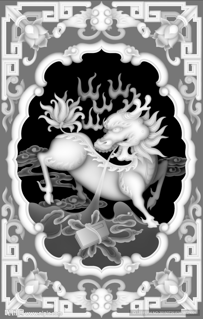 藏式柜子门板方葵麒麟