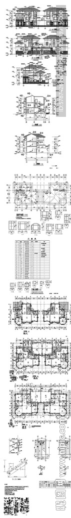 别墅建筑CAD图纸