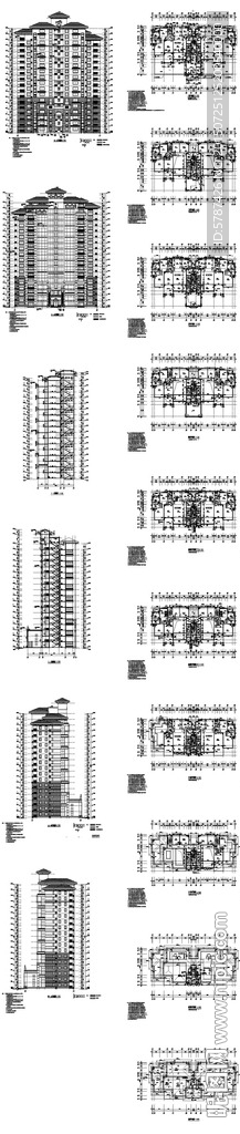 地产高层建筑CAD图纸