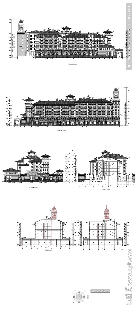 商业酒店建筑图纸