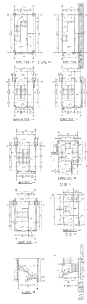 家居楼梯CAD建筑图