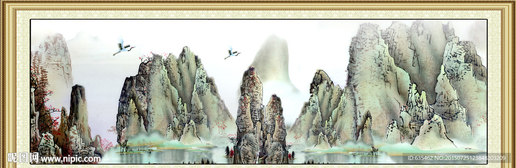 山水画 山水风景