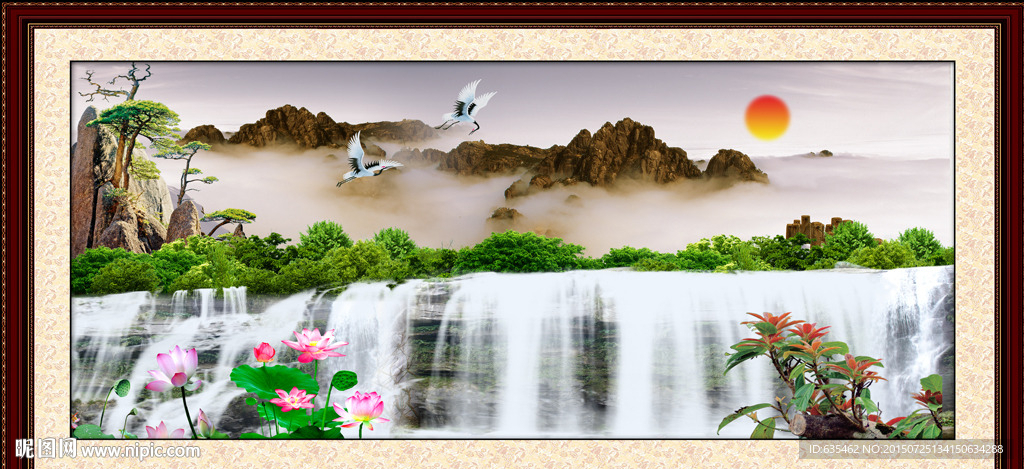 山水画 山水风景