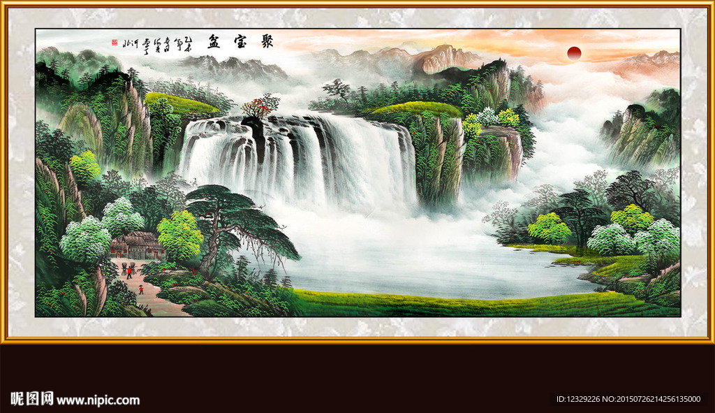 山水画 山水风景
