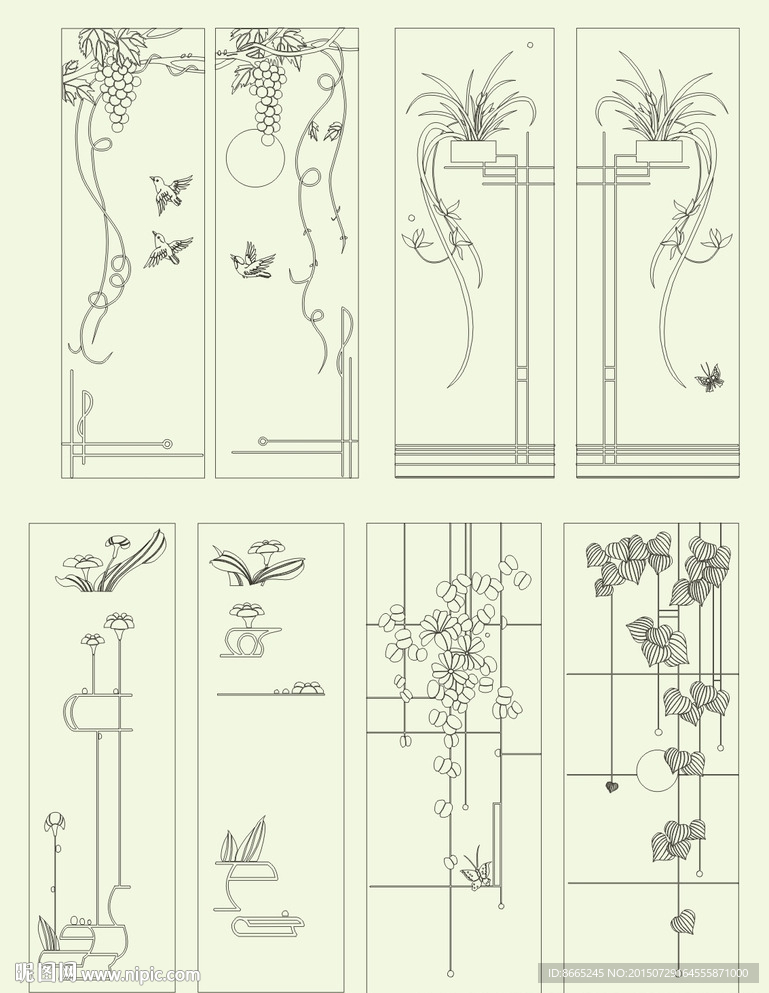 移门花纹