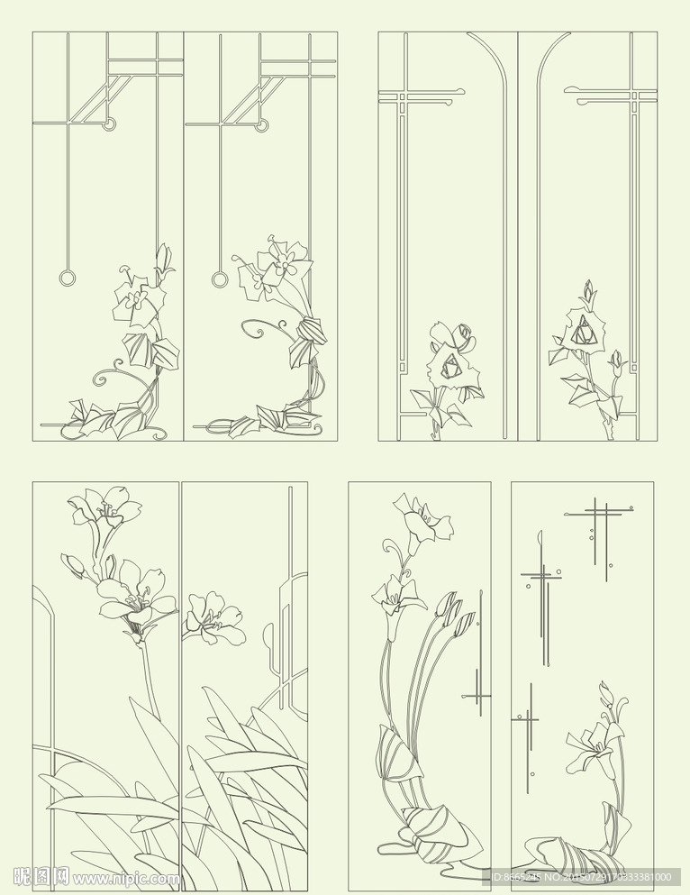 移门花纹