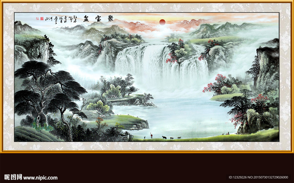 山水画 山水风景
