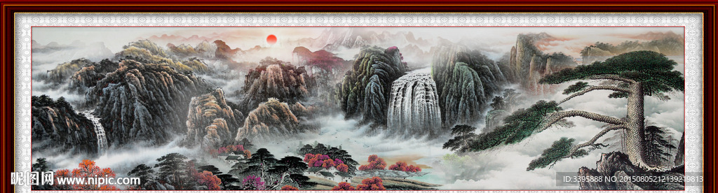 锦绣河山 巨幅山水画