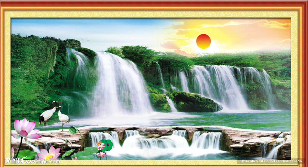 山水画 山水风景